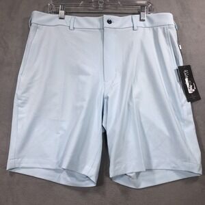 Walter Hagen Golf Chino Shorts Mens 38 Blue Performance 11 Majors Preppy NEW